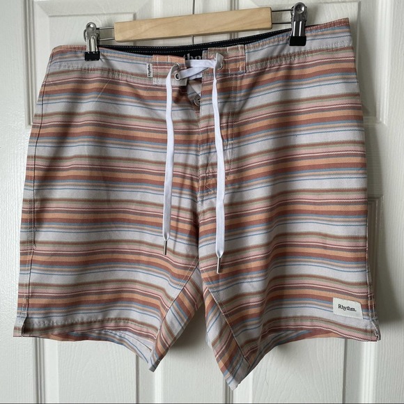 Rhythm. Other - Rhythm Striped Swim Trunks Men's 32